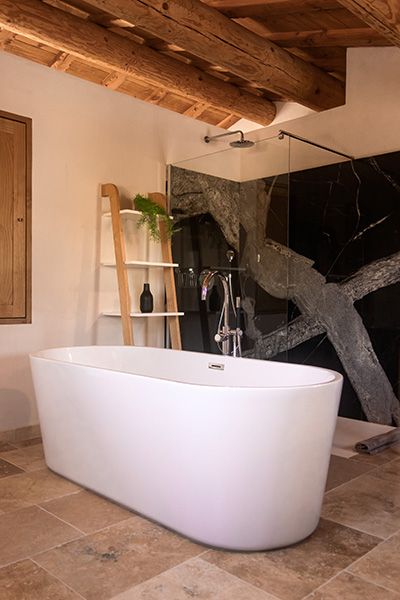 Location mas en Provence - maison de charme dans les Alpilles avec piscine chauffée - salles de bain privée haut de gamme