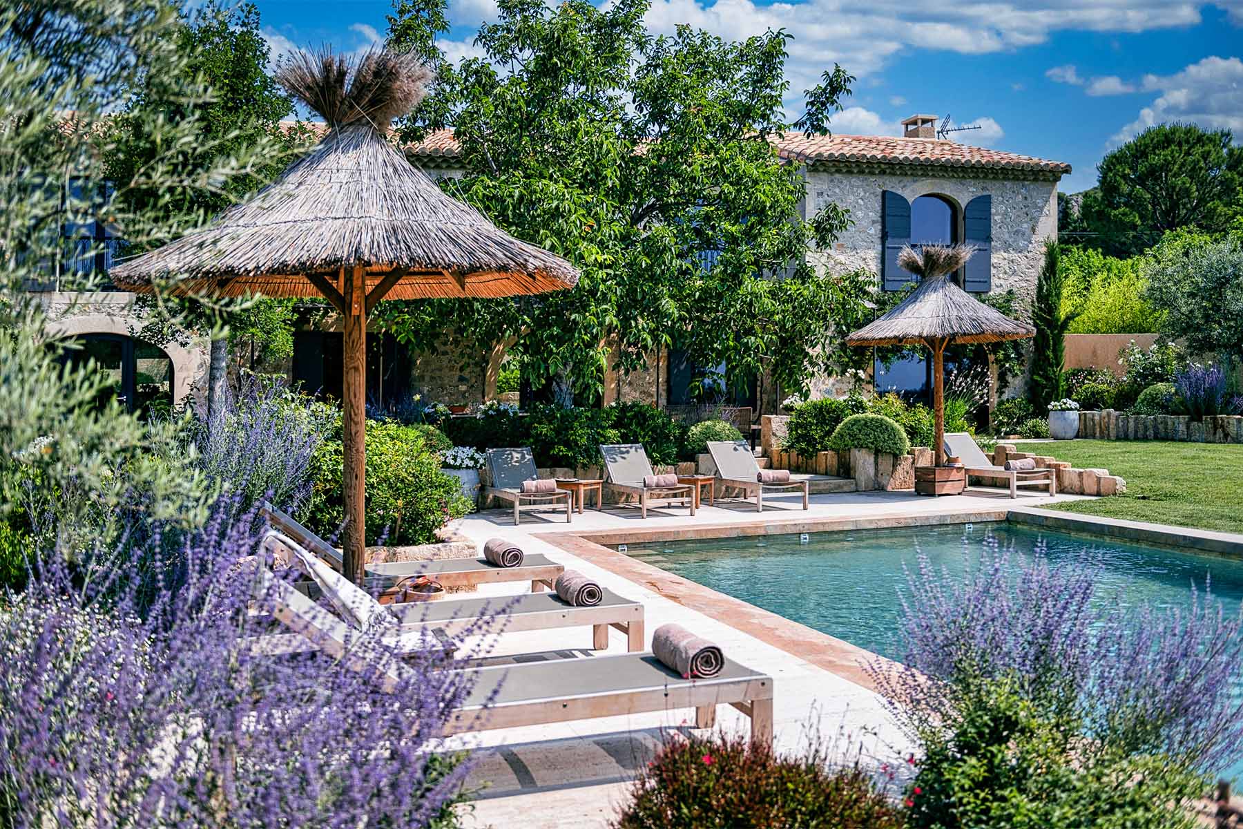 Location mas en Provence - Le mas de Gabin - maison de charme au coeur des Alpilles - terrasse et piscine chauffée