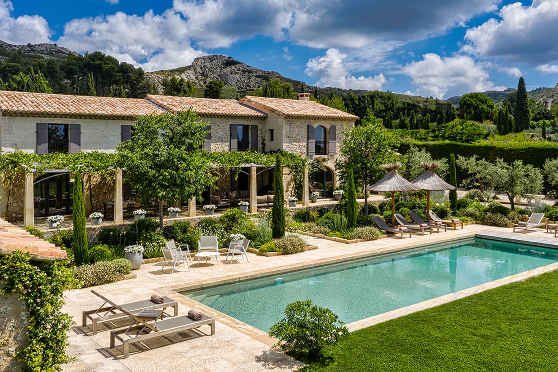 Location mas en Provence - maison de prestige dans les Alpilles avec piscine chauffée