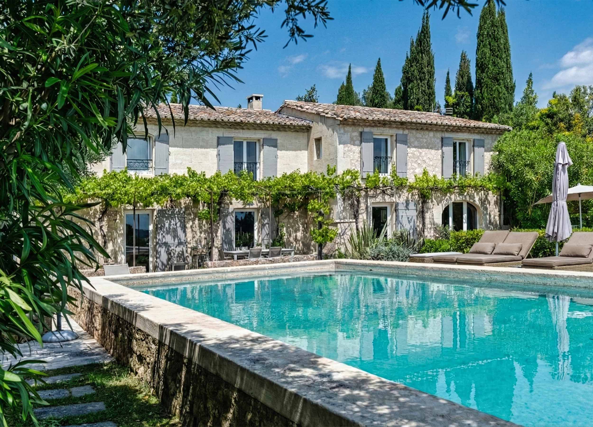 Location mas en Provence - maison de prestige dans les Alpilles avec piscine chauffée